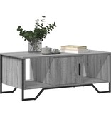 VidaXL Salontafel 100x51x40 cm bewerkt hout grijs sonoma