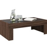 VidaXL Salontafel met Infinity LED 90x50x30 cm bruin eikenkleurig