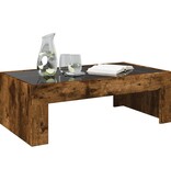 VidaXL Salontafel met Infinity LED 90x50x30 cm gerookt eikenkleurig