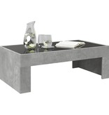 VidaXL Salontafel met Infinity LED 90x50x30 cm betongrijs