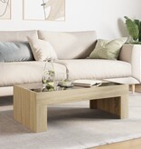 VidaXL Salontafel met Infinity LED 90x50x30 cm sonoma eikenkleurig