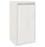 VidaXL Wandkasten 2 st 30x30x60 cm massief grenenhout wit