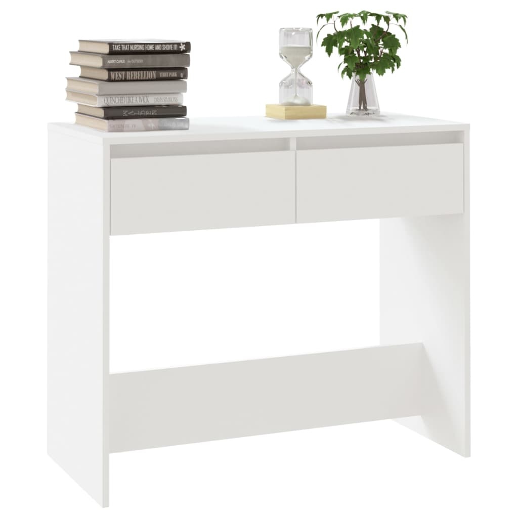 VidaXL Wandtafel 89x41x76,5 cm bewerkt hout wit