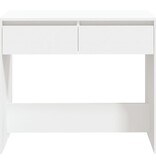 VidaXL Wandtafel 89x41x76,5 cm bewerkt hout wit