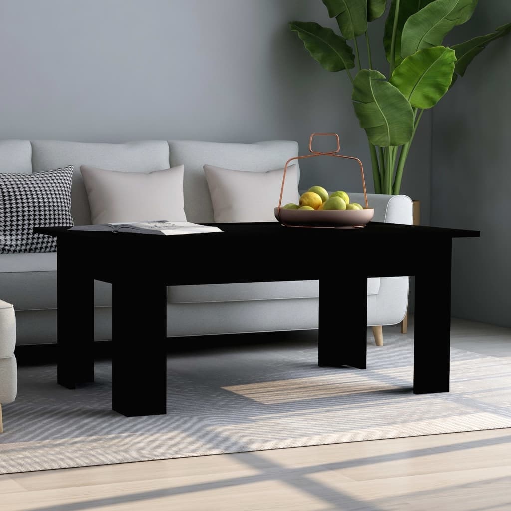 VidaXL Salontafel 100x60x42 cm bewerkt hout zwart