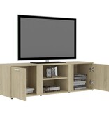 VidaXL Tv-meubel 120x34x37 cm bewerkt hout sonoma eikenkleurig