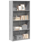 VidaXL Boekenkast 80x30x152 cm bewerkt hout grijs sonoma eikenkleurig