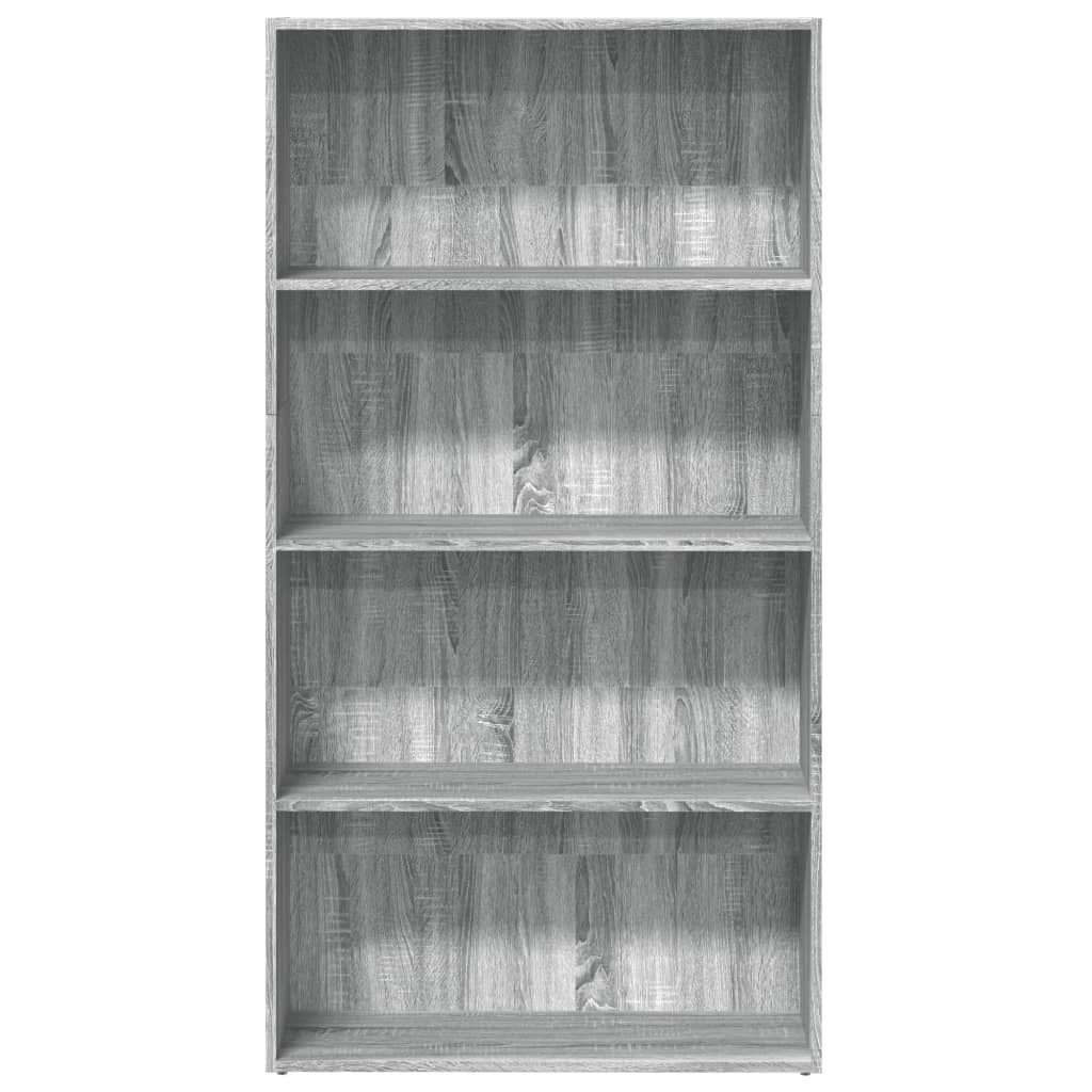 VidaXL Boekenkast 80x30x152 cm bewerkt hout grijs sonoma eikenkleurig