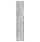 VidaXL Boekenkast 80x30x152 cm bewerkt hout grijs sonoma eikenkleurig