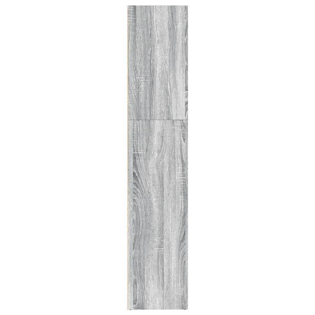 VidaXL Boekenkast 80x30x152 cm bewerkt hout grijs sonoma eikenkleurig