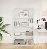 VidaXL Boekenkast 80x30x152 cm bewerkt hout wit