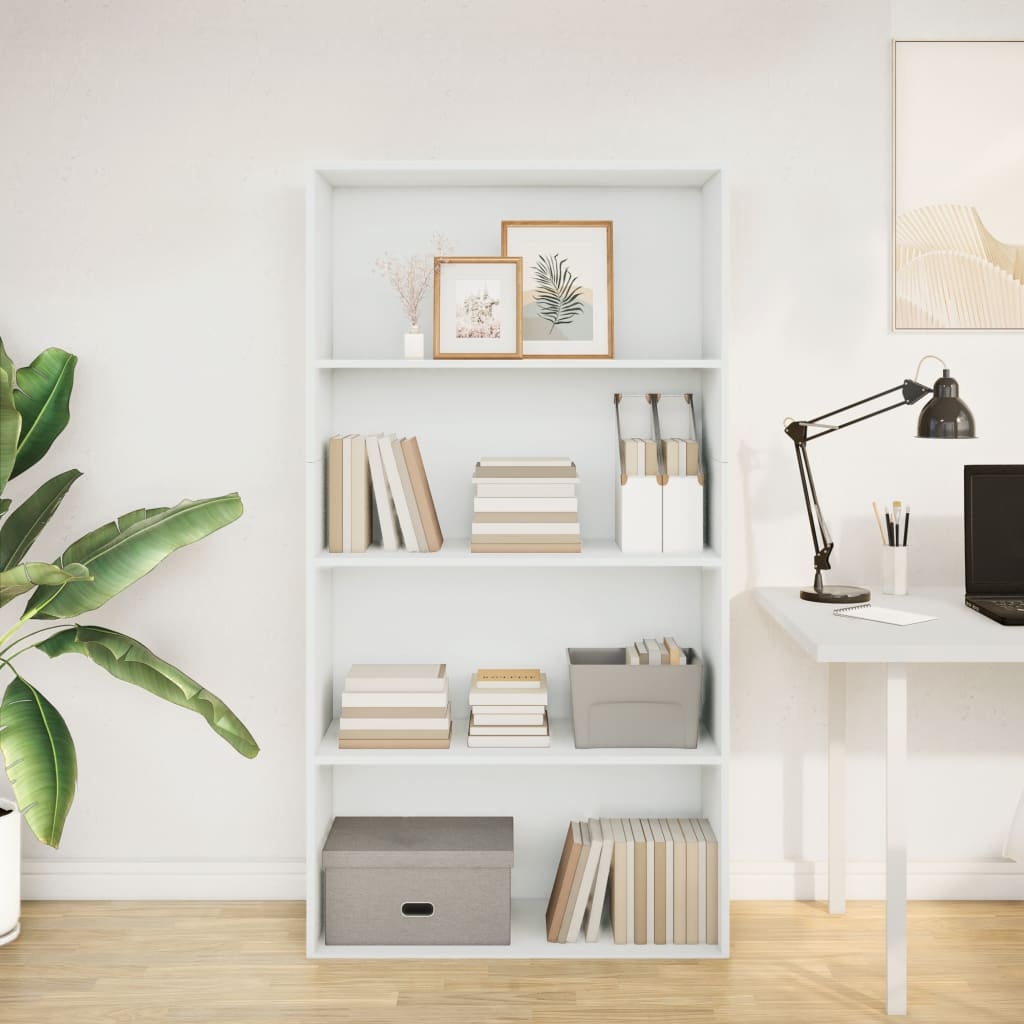 VidaXL Boekenkast 80x30x152 cm bewerkt hout wit