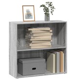 VidaXL Boekenkast 80x30x77 cm bewerkt hout grijs sonoma eikenkleurig