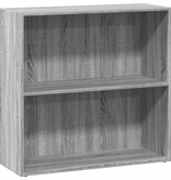 VidaXL Boekenkast 80x30x77 cm bewerkt hout grijs sonoma eikenkleurig
