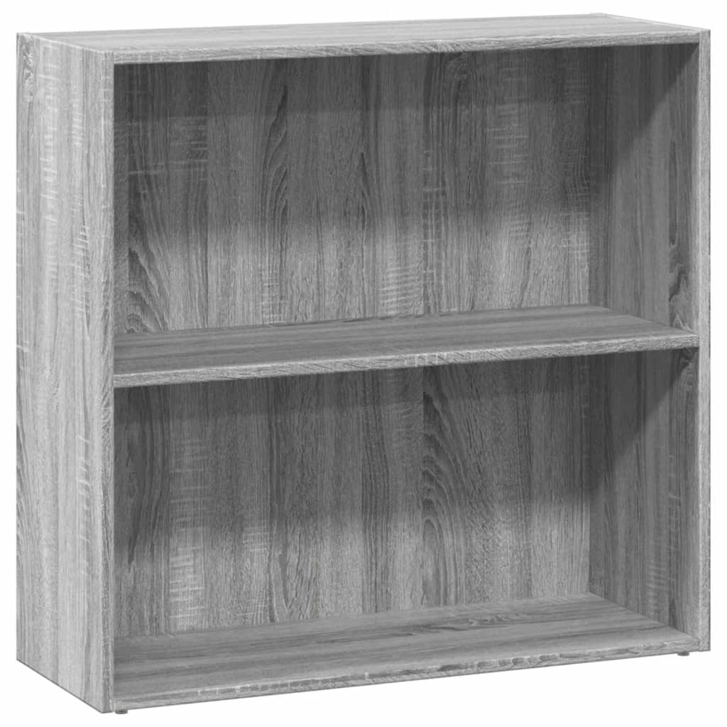 VidaXL Boekenkast 80x30x77 cm bewerkt hout grijs sonoma eikenkleurig