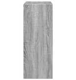 VidaXL Boekenkast 80x30x77 cm bewerkt hout grijs sonoma eikenkleurig