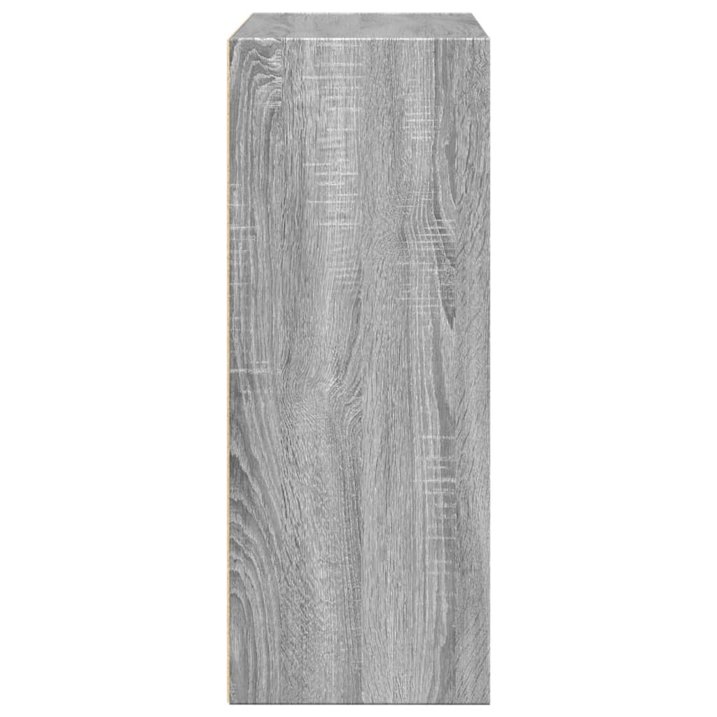 VidaXL Boekenkast 80x30x77 cm bewerkt hout grijs sonoma eikenkleurig
