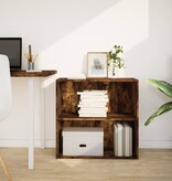 VidaXL Boekenkast 80x30x77 cm bewerkt hout gerookt eikenkleurig