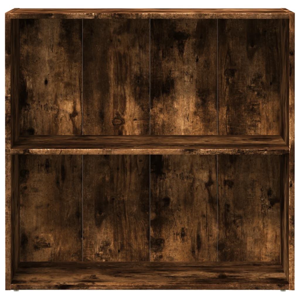 VidaXL Boekenkast 80x30x77 cm bewerkt hout gerookt eikenkleurig