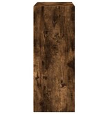 VidaXL Boekenkast 80x30x77 cm bewerkt hout gerookt eikenkleurig