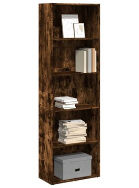 VidaXL Boekenkast 60x30x189 cm bewerkt hout gerookt eikenkleurig