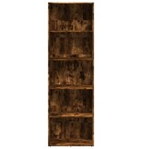 VidaXL Boekenkast 60x30x189 cm bewerkt hout gerookt eikenkleurig