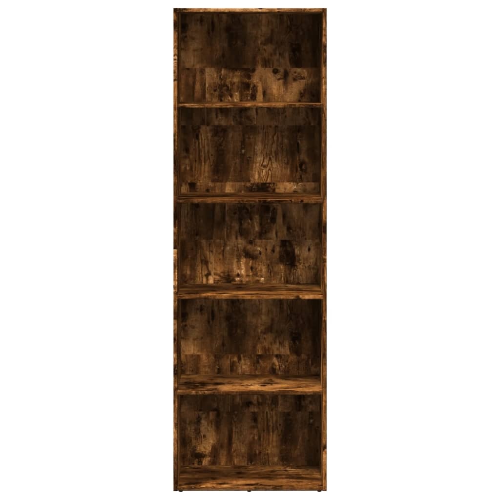 VidaXL Boekenkast 60x30x189 cm bewerkt hout gerookt eikenkleurig