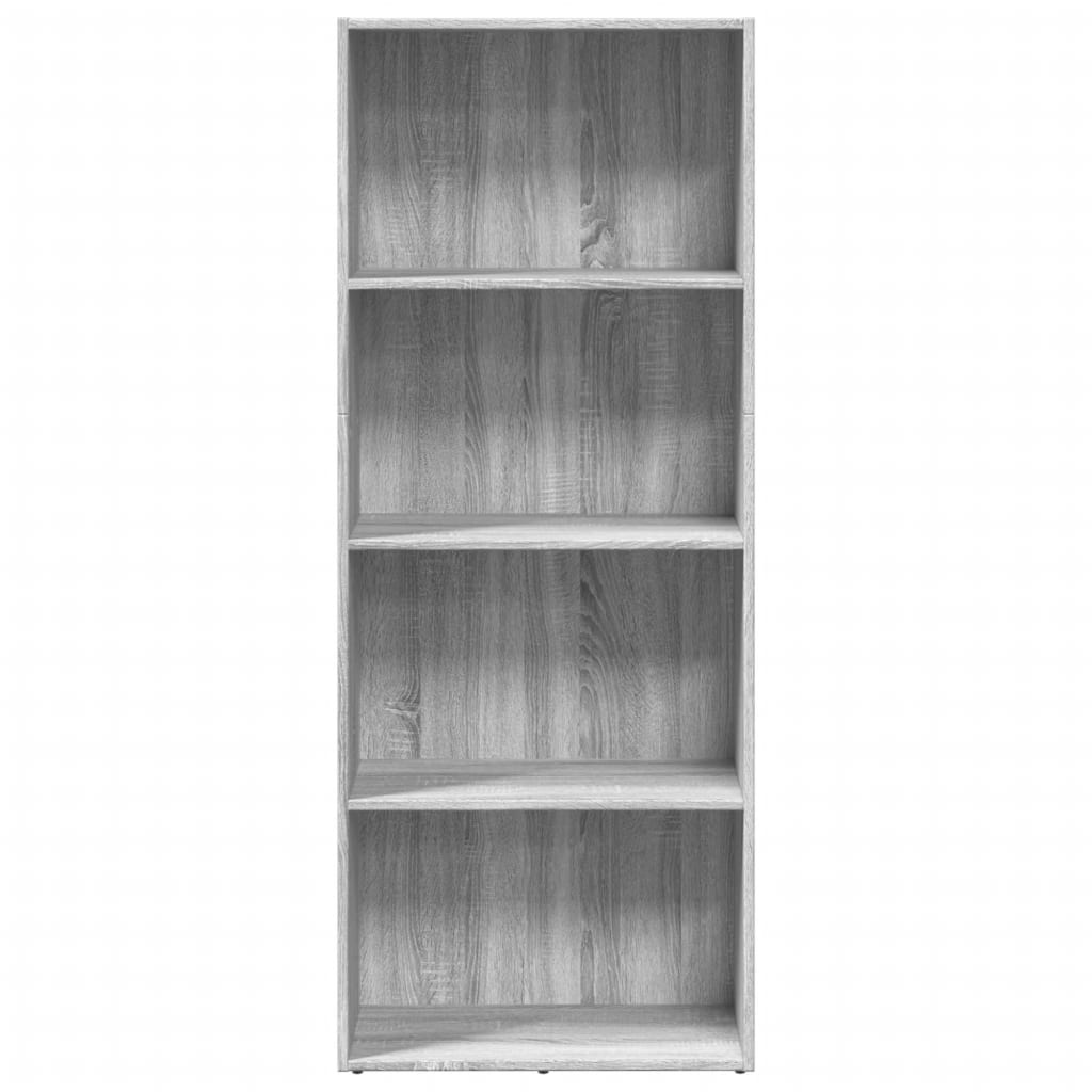 VidaXL Boekenkast 60x30x152 cm bewerkt hout grijs sonoma eikenkleurig