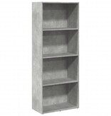 VidaXL Boekenkast 60x30x152 cm bewerkt hout betongrijs