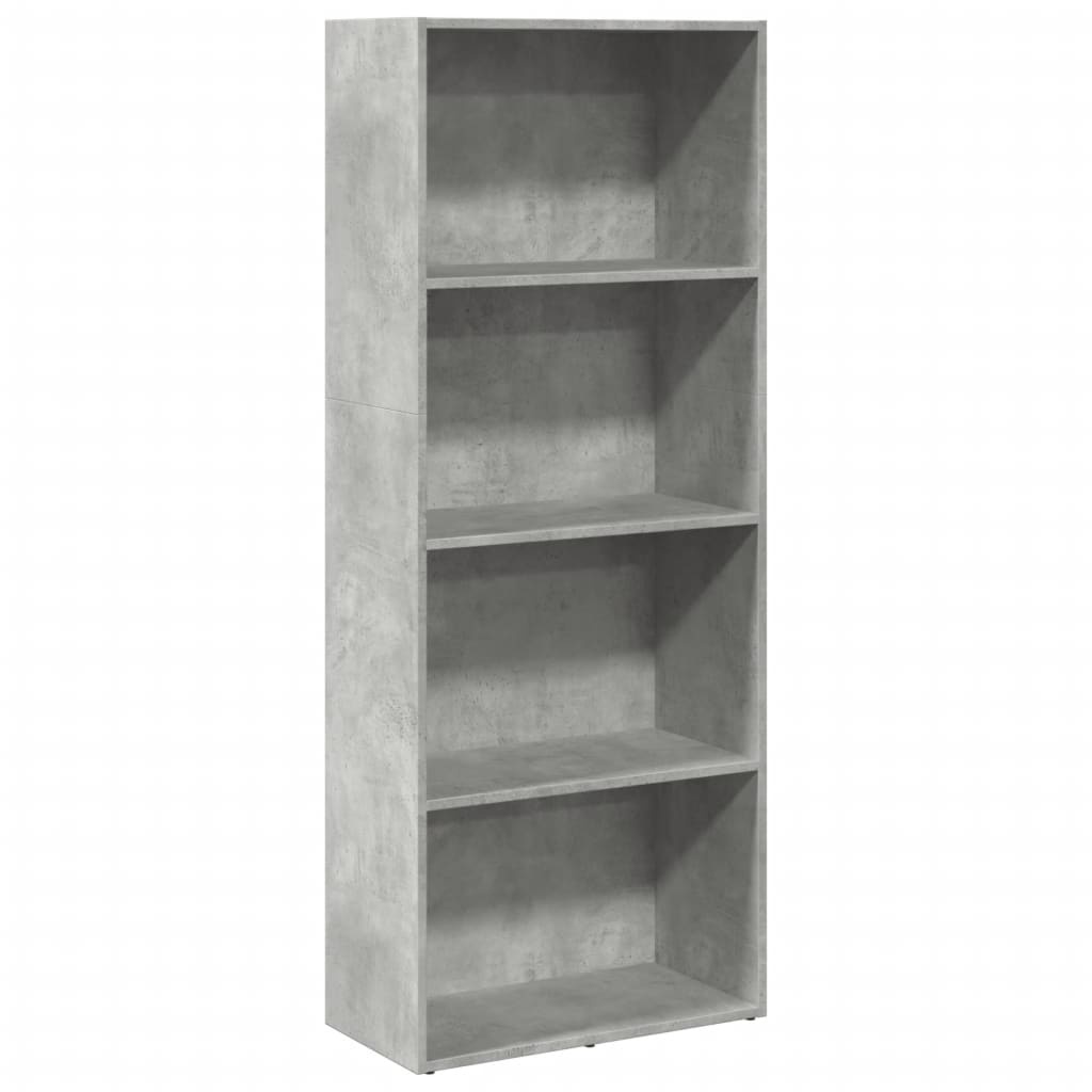 VidaXL Boekenkast 60x30x152 cm bewerkt hout betongrijs