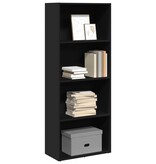 VidaXL Boekenkast 60x30x152 cm bewerkt hout zwart
