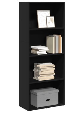 VidaXL Boekenkast 60x30x152 cm bewerkt hout zwart