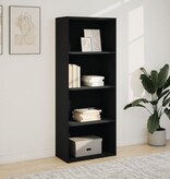 VidaXL Boekenkast 60x30x152 cm bewerkt hout zwart