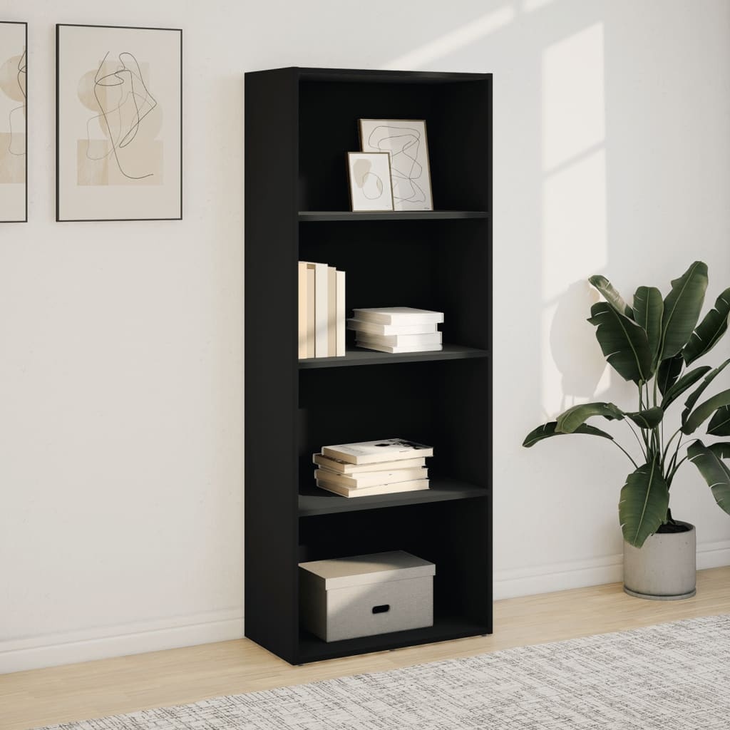 VidaXL Boekenkast 60x30x152 cm bewerkt hout zwart