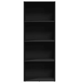 VidaXL Boekenkast 60x30x152 cm bewerkt hout zwart