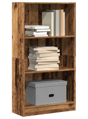 VidaXL Boekenkast 60x24x109 cm bewerkt hout oud houtkleurig