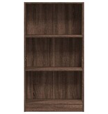 VidaXL Boekenkast 60x24x109 cm bewerkt hout bruin eikenkleurig