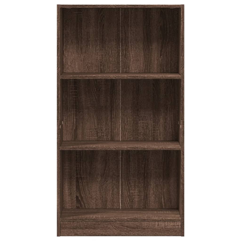 VidaXL Boekenkast 60x24x109 cm bewerkt hout bruin eikenkleurig