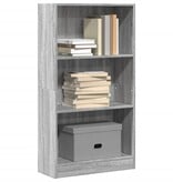 VidaXL Boekenkast 60x24x109 cm bewerkt hout grijs sonoma eikenkleurig