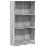 VidaXL Boekenkast 60x24x109 cm bewerkt hout grijs sonoma eikenkleurig