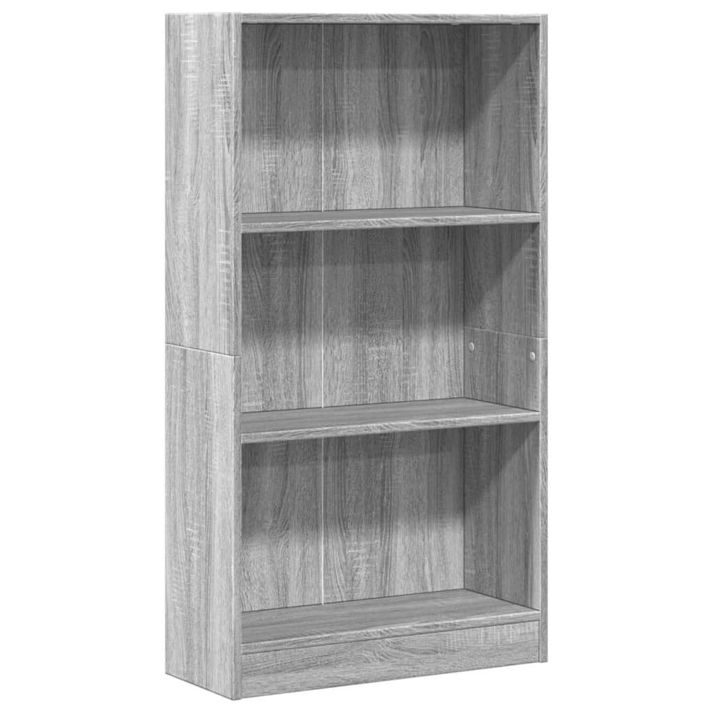 VidaXL Boekenkast 60x24x109 cm bewerkt hout grijs sonoma eikenkleurig