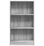 VidaXL Boekenkast 60x24x109 cm bewerkt hout grijs sonoma eikenkleurig