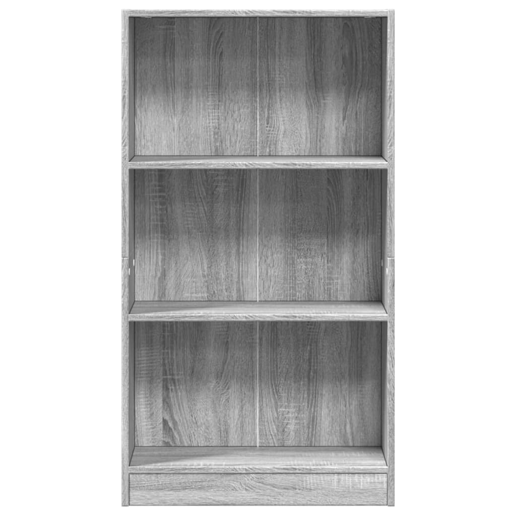 VidaXL Boekenkast 60x24x109 cm bewerkt hout grijs sonoma eikenkleurig