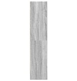 VidaXL Boekenkast 60x24x109 cm bewerkt hout grijs sonoma eikenkleurig