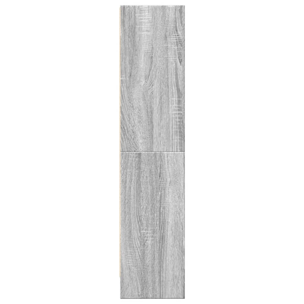 VidaXL Boekenkast 60x24x109 cm bewerkt hout grijs sonoma eikenkleurig