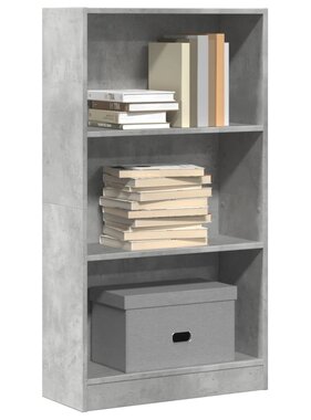 VidaXL Boekenkast 60x24x109 cm bewerkt hout betongrijs