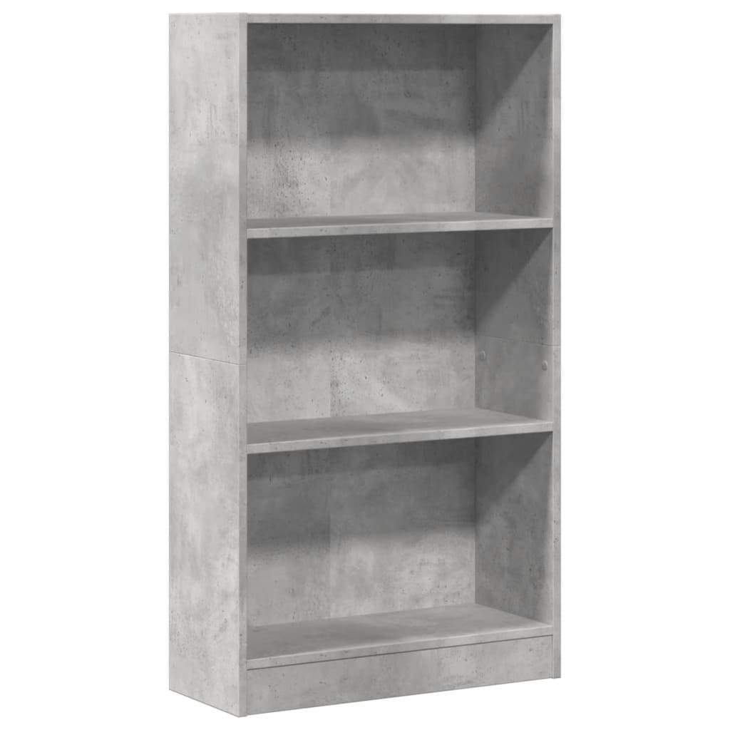 VidaXL Boekenkast 60x24x109 cm bewerkt hout betongrijs