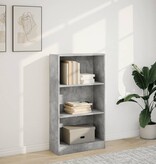 VidaXL Boekenkast 60x24x109 cm bewerkt hout betongrijs