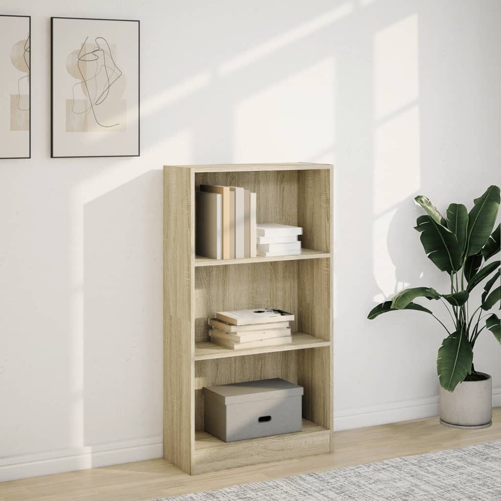 VidaXL Boekenkast 60x24x109 cm bewerkt hout sonoma eikenkleurig