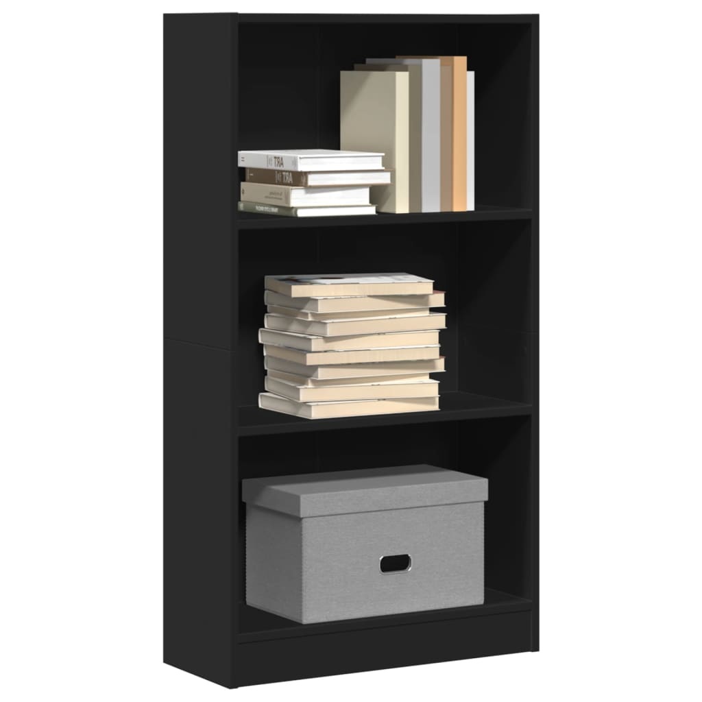 VidaXL Boekenkast 60x24x109 cm bewerkt hout zwart